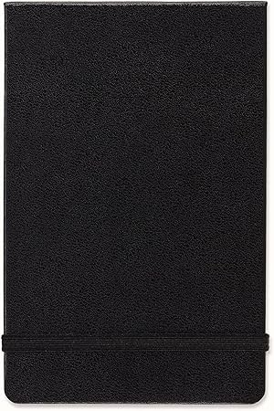 Moleskine Classic Ruled Paper Notebook, Hard Cover, Elastic Closure Journal, Black, Pocket 9 x 14 A6, 192 Pages