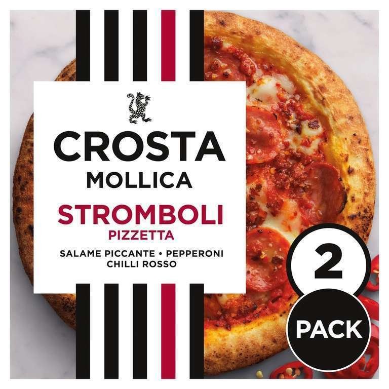 Crosta & Mollica 2 Pack Sourdough Pizzetta, Margherita or Stromboli, 2 Pack Sourdough Pizza Base 540g, £3.95, Clubcard Price