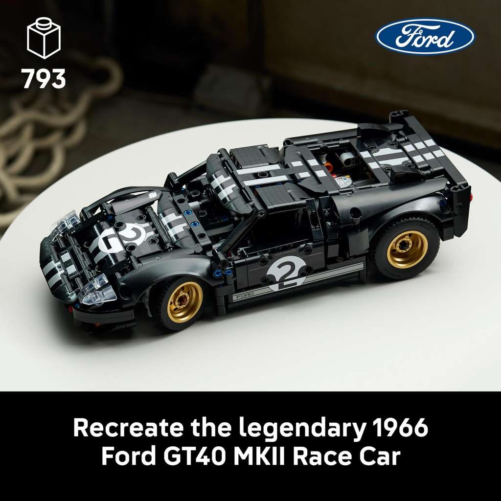 LEGO Technic 1966 Ford GT40 MKII Race Car, cracking model