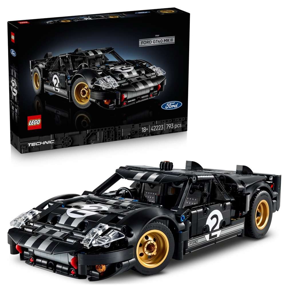 LEGO Technic 1966 Ford GT40 MKII Race Car, cracking model
