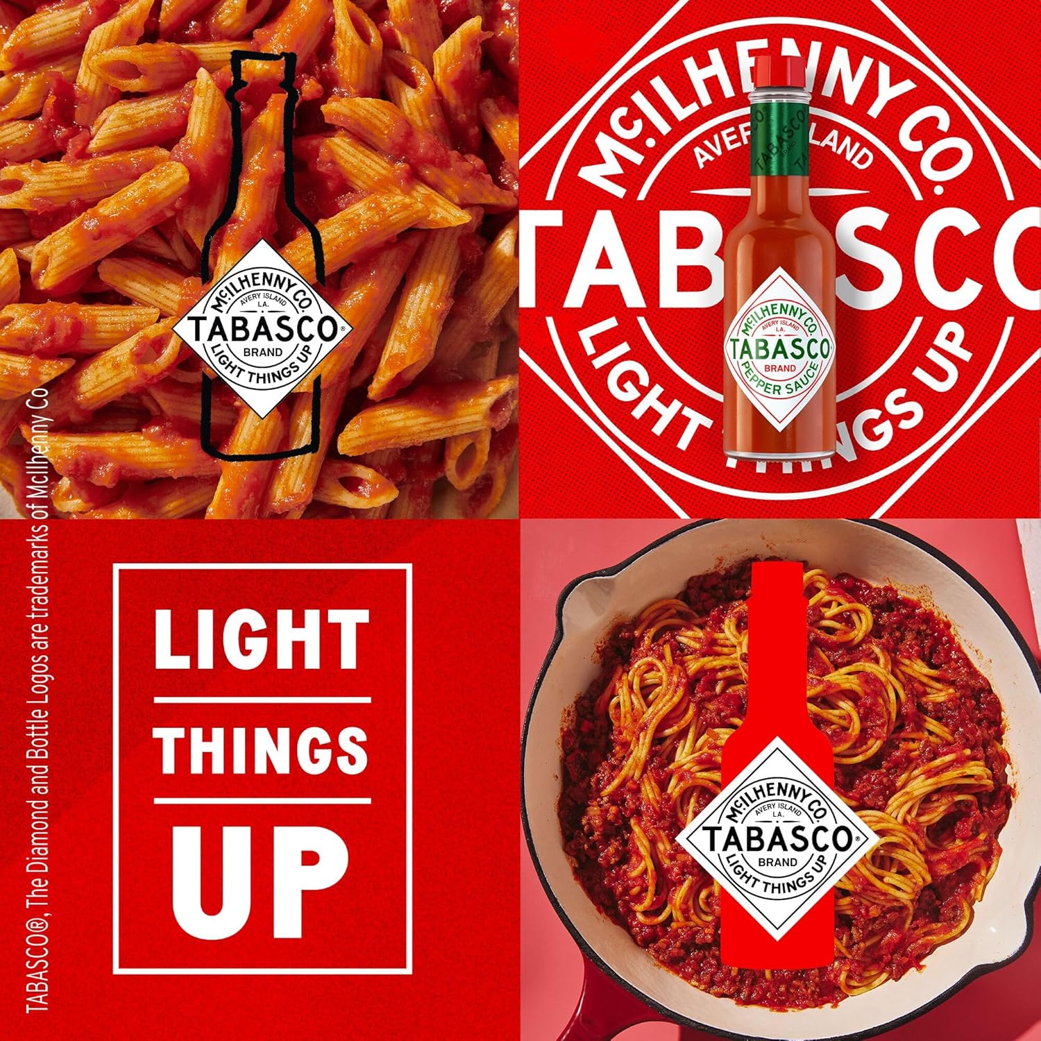 Tabasco Original Red Pepper Hot Sauce 57ml | Authentic & Classic Flavour Perfect for Spicing Up Any Dish