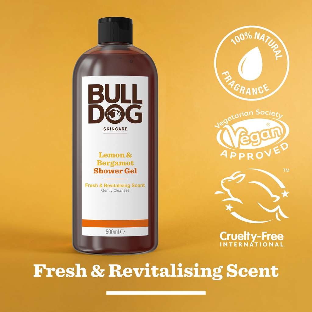Bulldog Skincare Lemon & Bergamot Shower Gel 500ml, £2.68 at Amazon