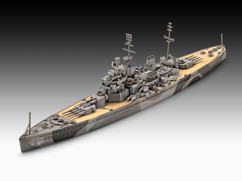 Revell 05182 Battleship HMS Duke of York 1:1200 scale plastic model kit, unbuilt/unpainted