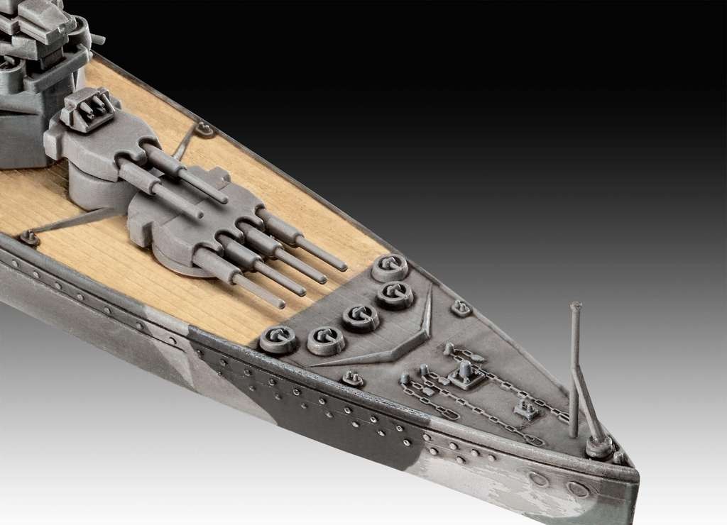 Revell 05182 Battleship HMS Duke of York 1:1200 scale plastic model kit, unbuilt/unpainted