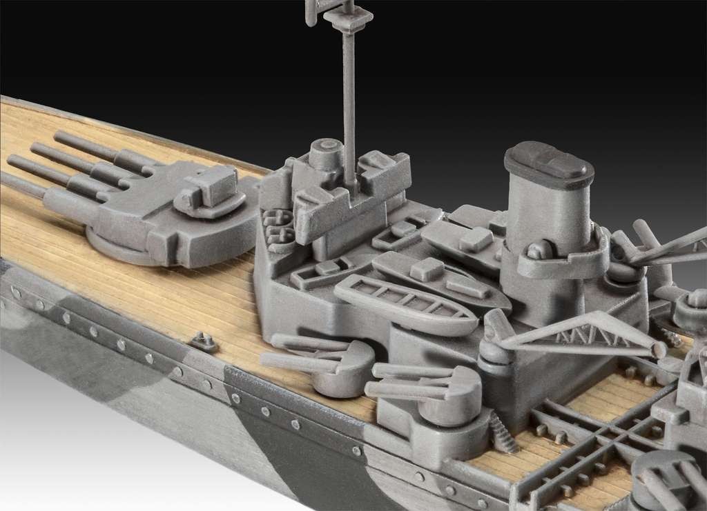 Revell 05182 Battleship HMS Duke of York 1:1200 scale plastic model kit, unbuilt/unpainted