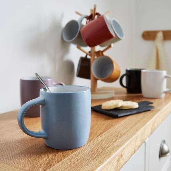 Nice little set of 4 assorted colour mugs, with free Click & Collect