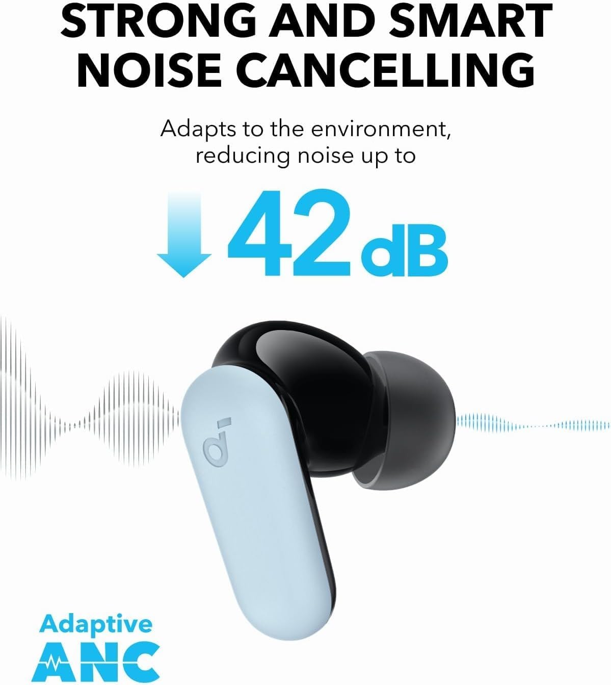 Anker Soundcore P30i Noise Cancelling Wireless Earbuds, 45H Playtime, IP54