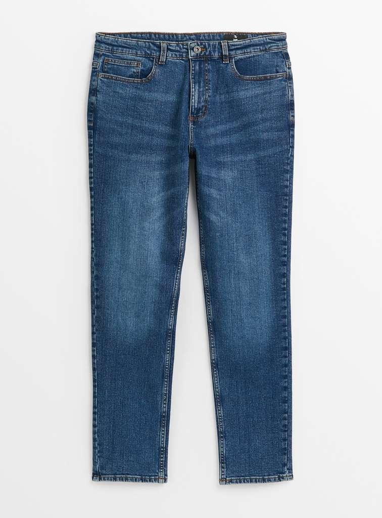 Everyday Mid Washed Denim Slim Fit Jeans, 42S, Argos, £4.50