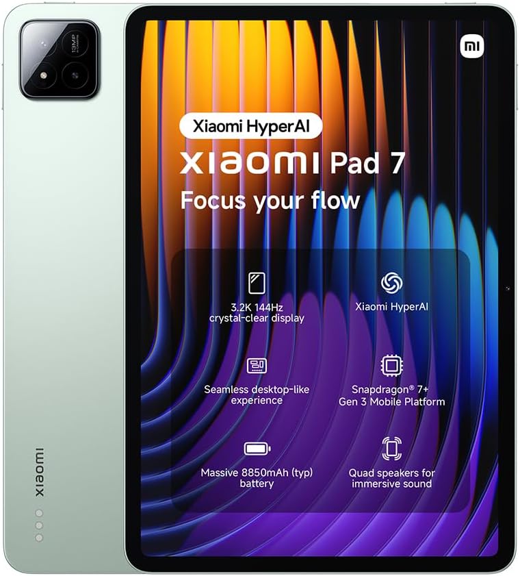 Xiaomi Pad 7, 11.2 Inch Tablet, 8+128GB, Green | Amazon