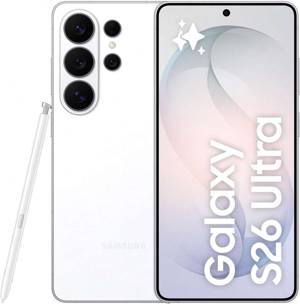 Samsung S26 Ultra 1TB White on O2: Unlimited 5G, EU Roaming, £9 upfront + £41pm/24m
