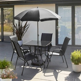6 Piece Metal Garden Dining Set