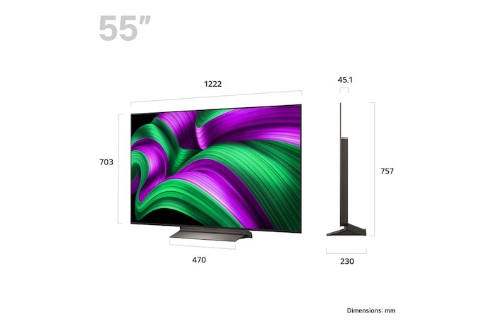 55 inch LG OLED evo AI C5 4K Smart TV 2025