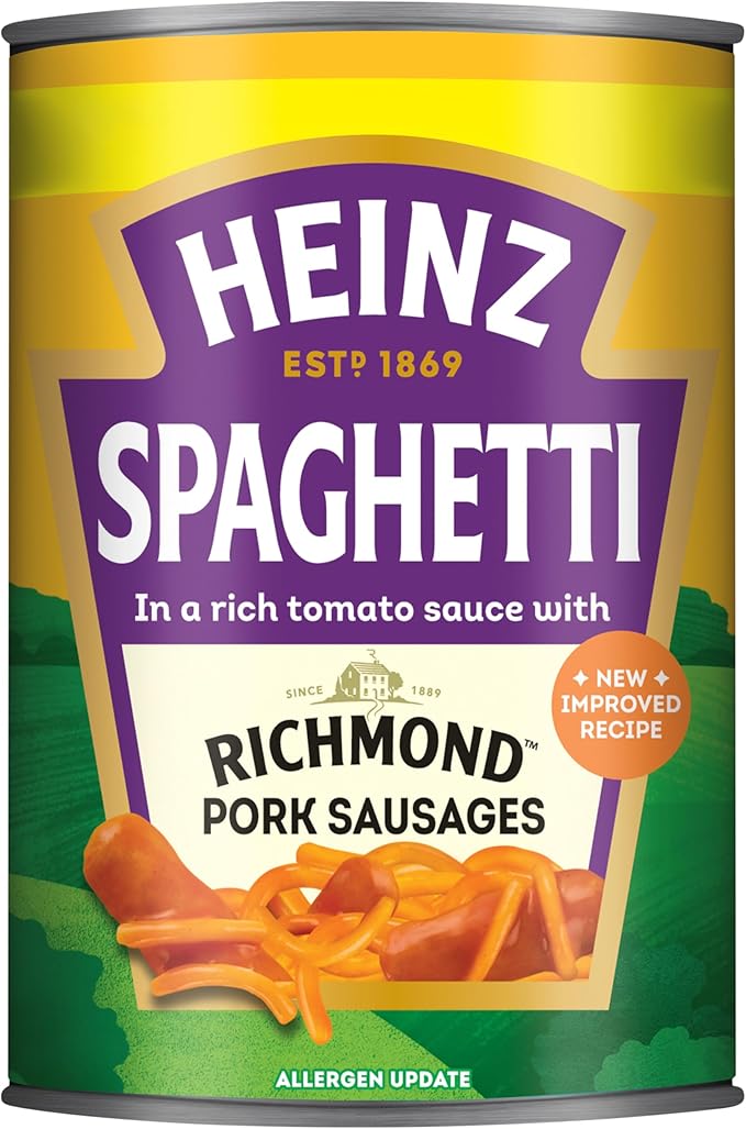 Heinz Spaghetti with Richmond Pork Sausages 400g - 3 for the Price of 2 plus 5% off When Buying 4 & S&S