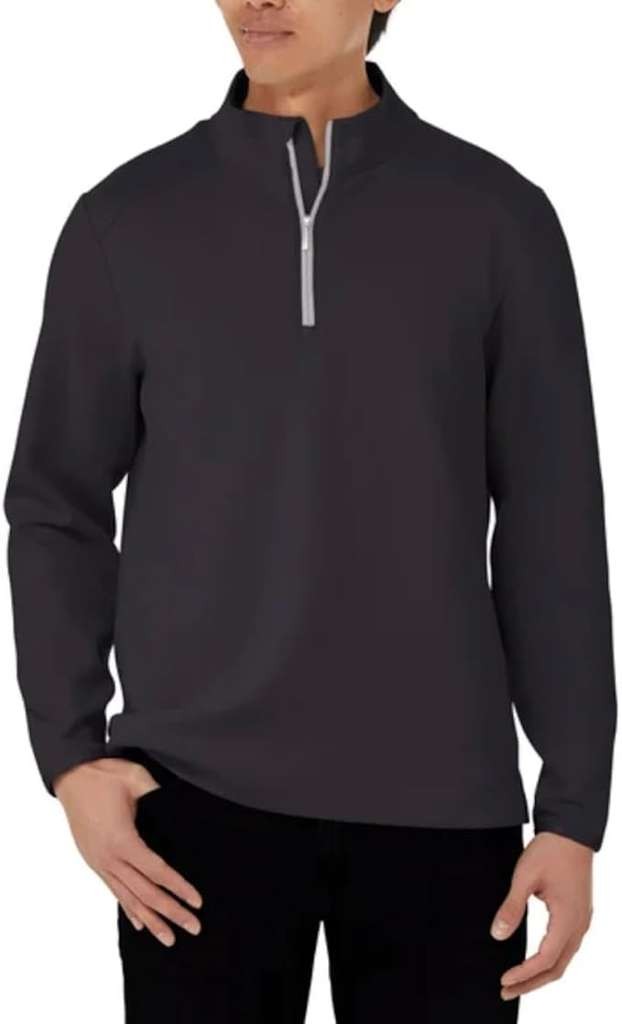 Kirkland Signature men's 1/2 zip sweater, three colours, all sizes available
