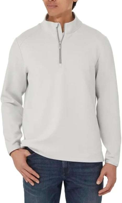 Kirkland Signature men's 1/2 zip sweater, three colours, all sizes available