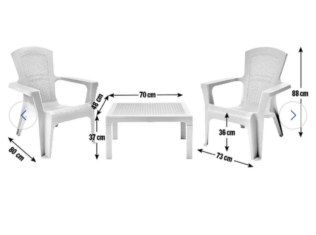 Argos Home Baltimore 2 Seater Plastic Garden Bistro Set, £52 at Argos