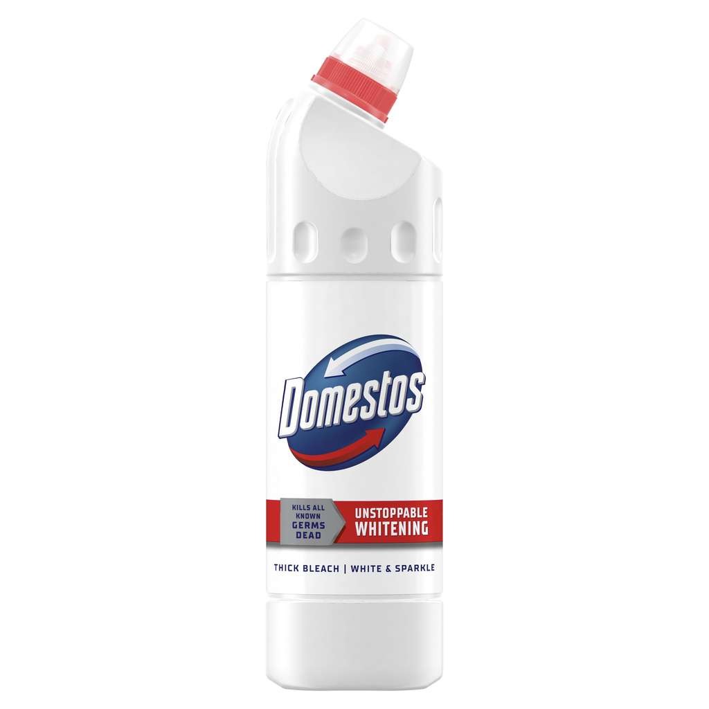 Domestos White and Sparkle Thick Bleach 750ml
