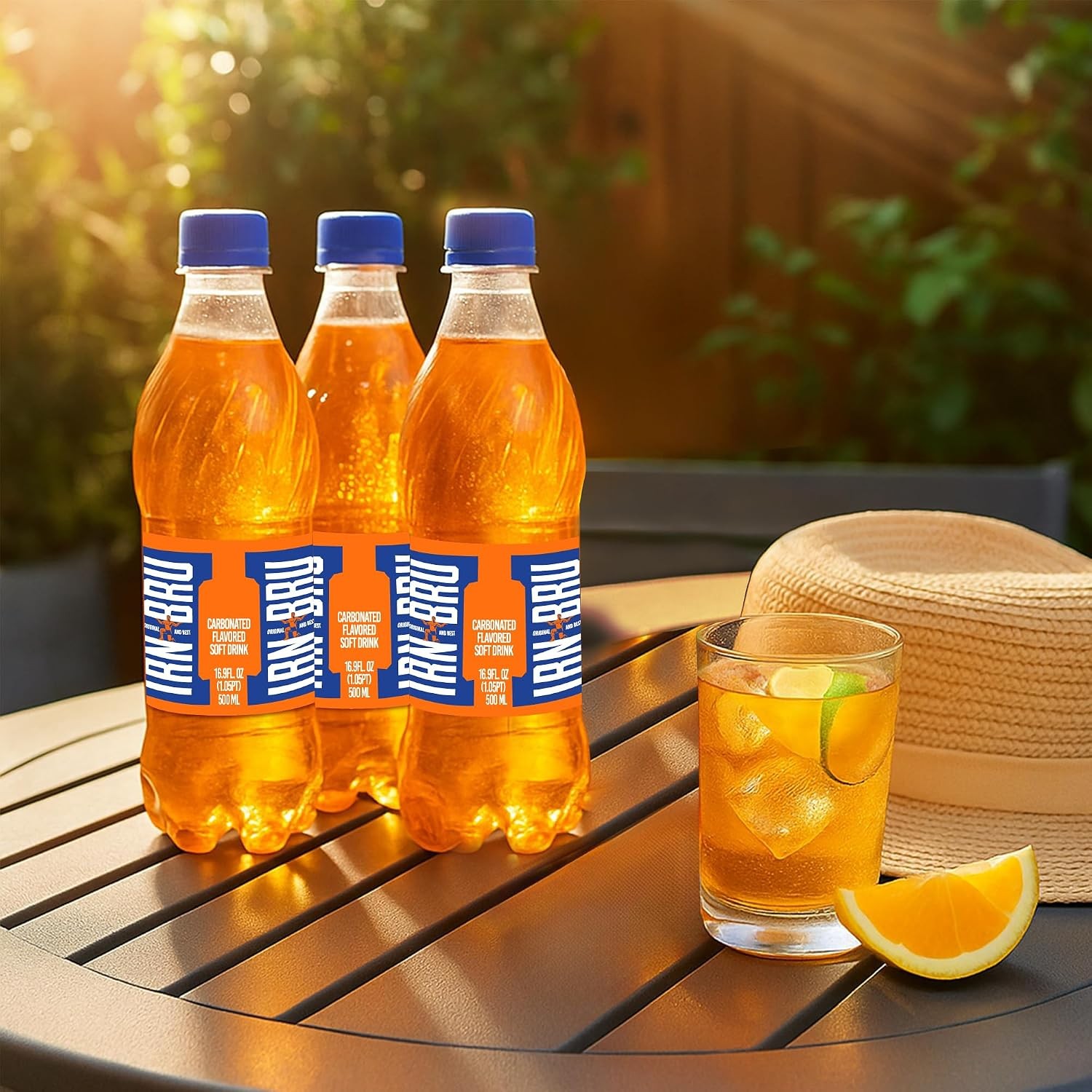 IRN-BRU Regular, 12 Pack Flavoured, Fizzy Drinks Multipack Bottles, 12 x 500ml Bottles