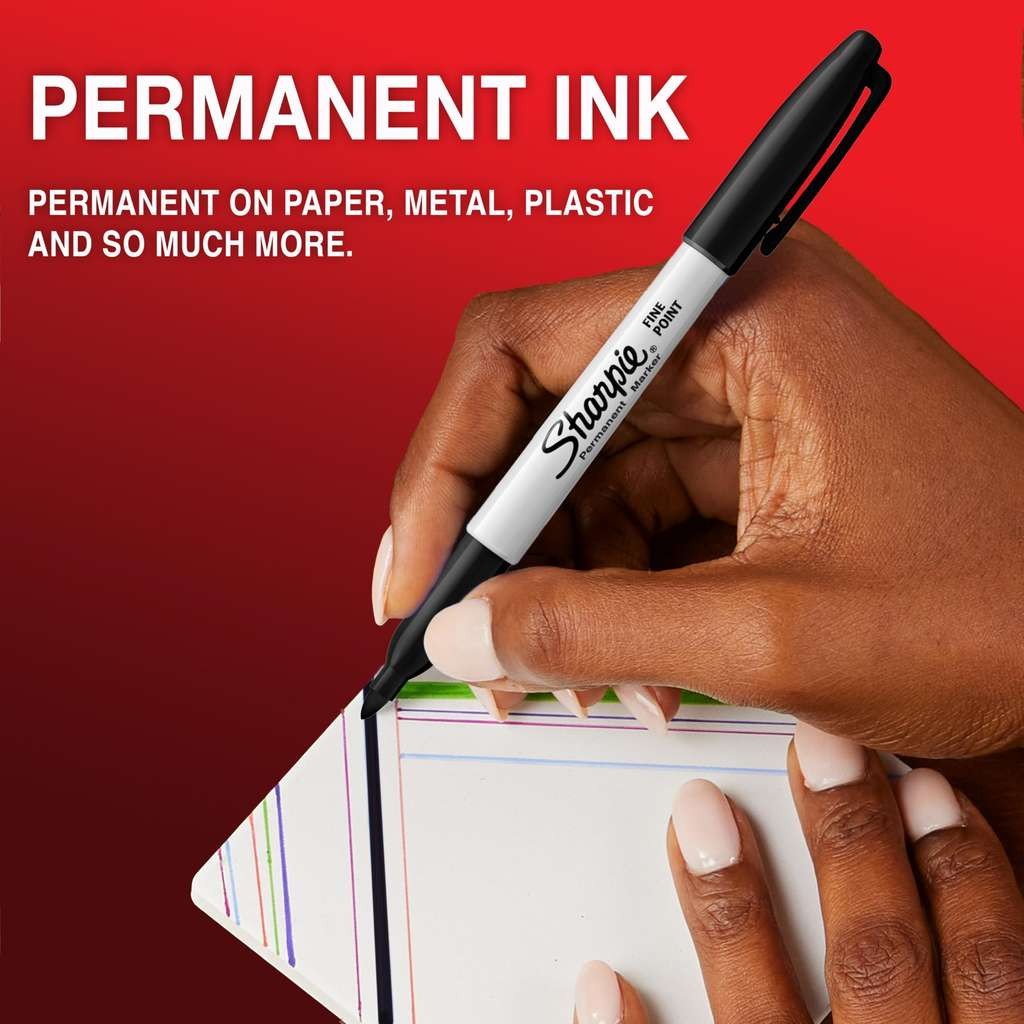 Good price on Sharpie Permanent Markers, 2 fine point black pens