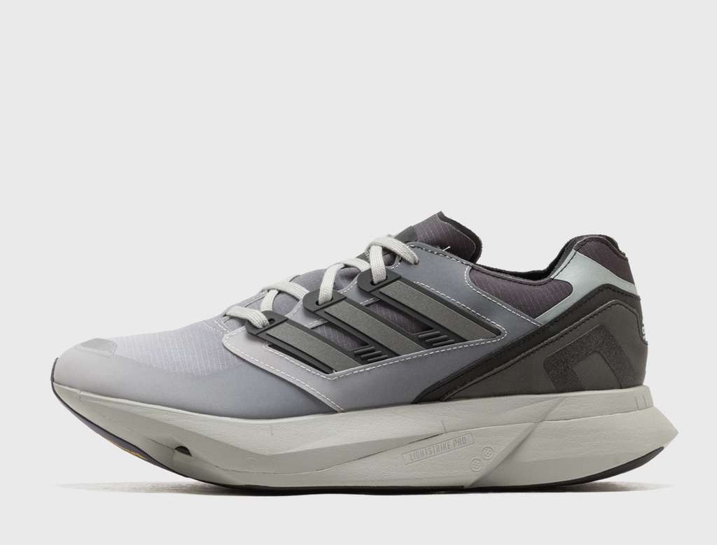 Grey adidas Equipment Adios Pro Running Trainers, sizes 3.5-12