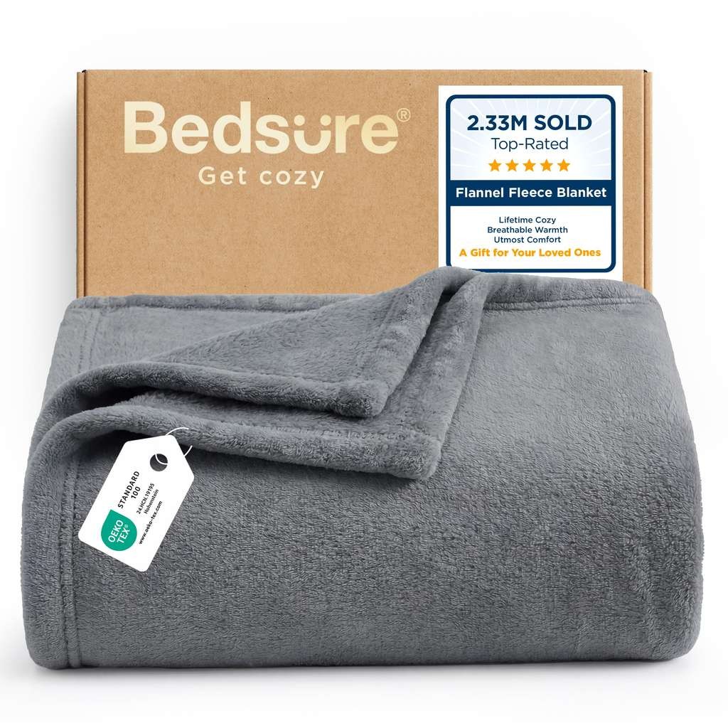 Bedsure fleece throw blanket 130x150cm, checkout discount on Amazon (Prime price)