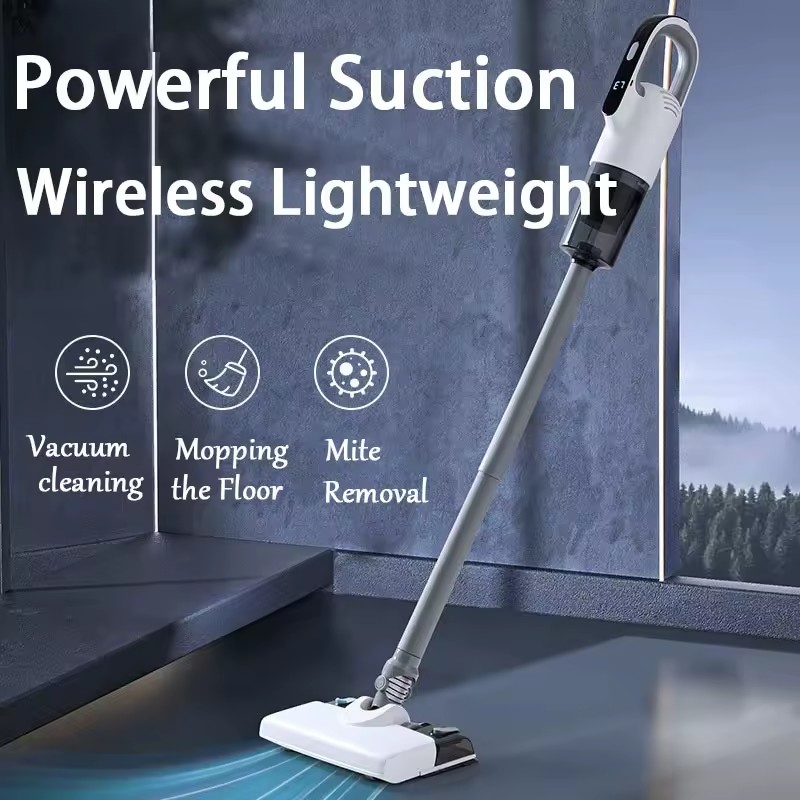 Cordless handheld vacuum cleaner, 15000PA suction power, 8-in-1 function, with LED light, 3000mAh battery