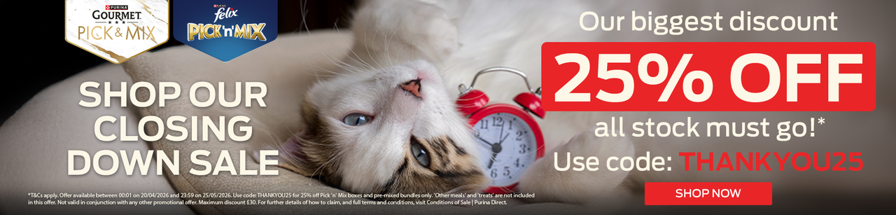 Purina UK closing down sale - 25% off FELIX Pick 'n' Mix cat food