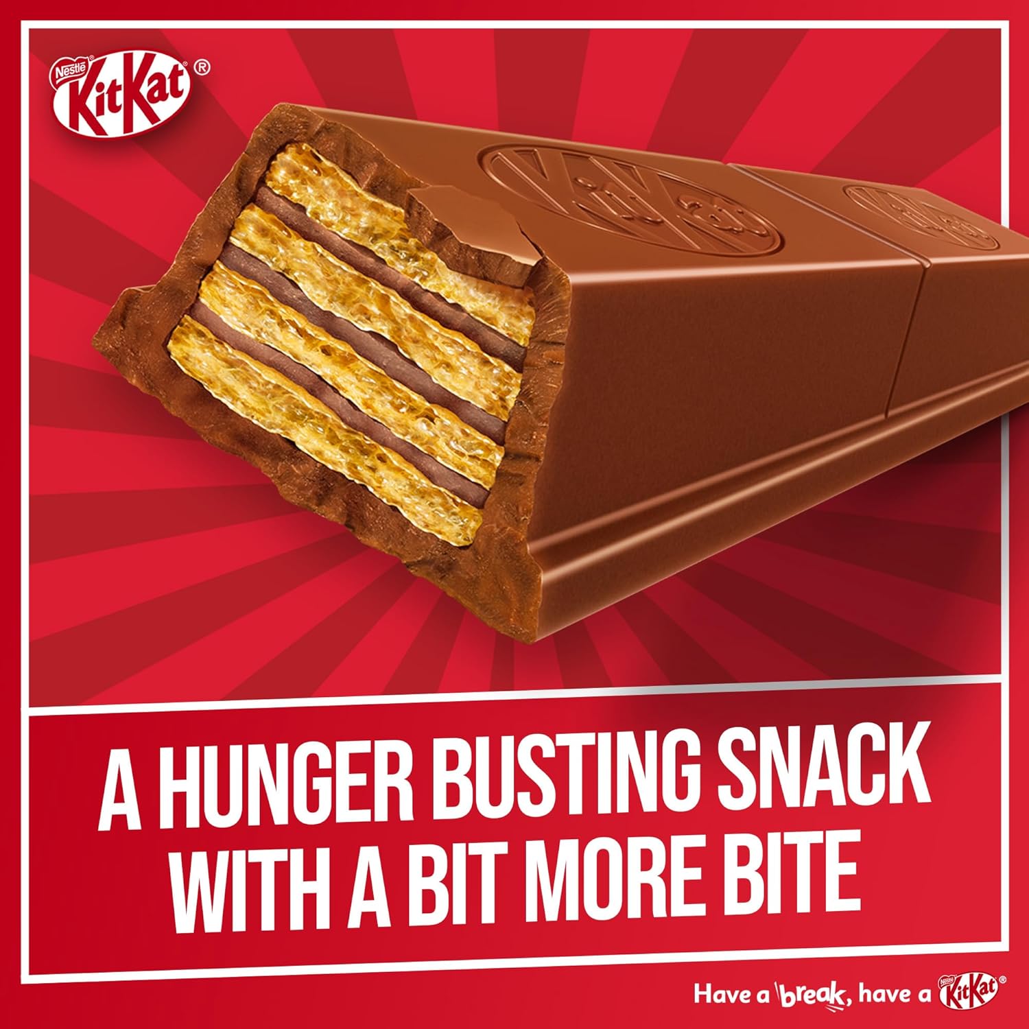 KitKat Chunky Milk Chocolate Bar with Crispy Wafer Biscuit - (4 x 40g)