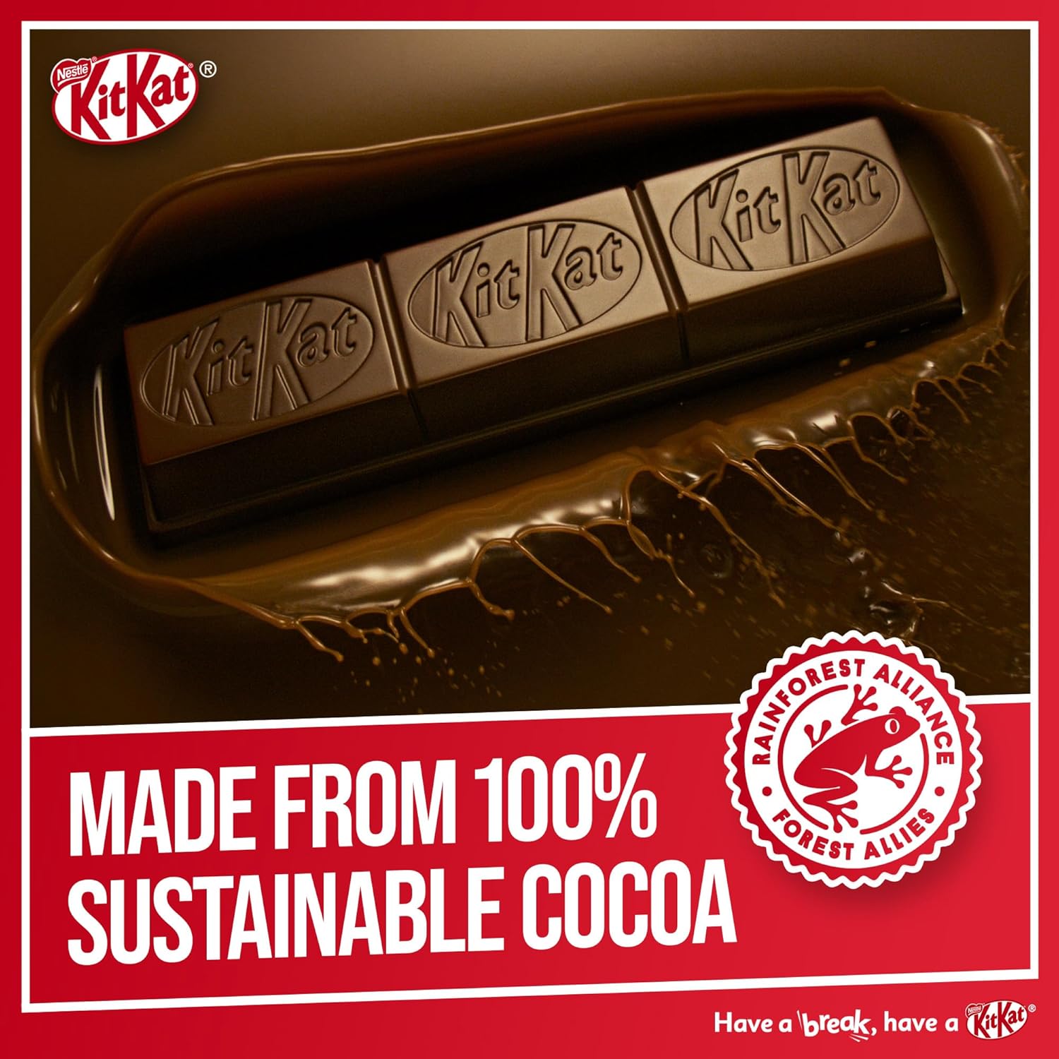 KitKat Chunky Milk Chocolate Bar with Crispy Wafer Biscuit - (4 x 40g)