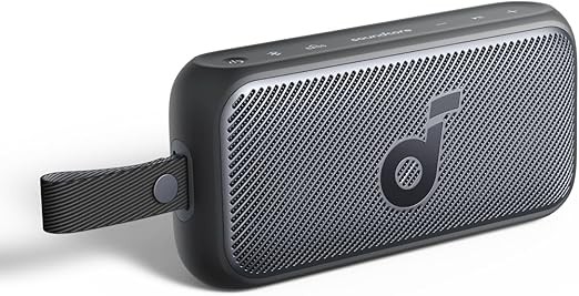 Soundcore Motion 300 Wireless Hi-Res Portable Speaker with BassUp, Bluetooth Speaker with SmartTune Technology, 30W Stereo Sound, IPX7 Waterproof, Detachable Strap