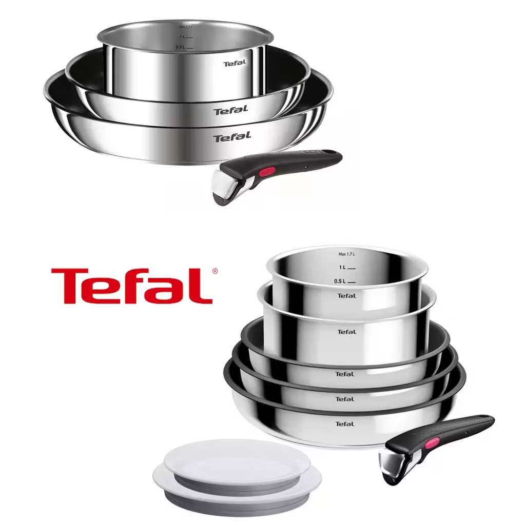 Tefal Ingenio Stainless Steel Cookware Set, 4 Piece £44.99, 8 Piece £71.65, Free C&C