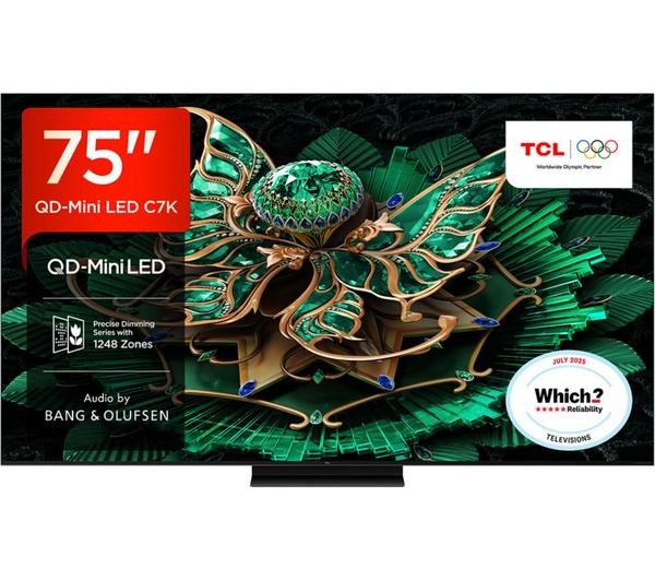 TCL 75C7K 75" QD-Mini LED 4K HDR Smart Google TV