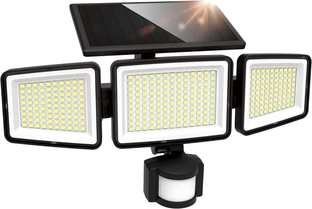 LUTEC Solar Outdoor Security Light 302 LED 1500LM