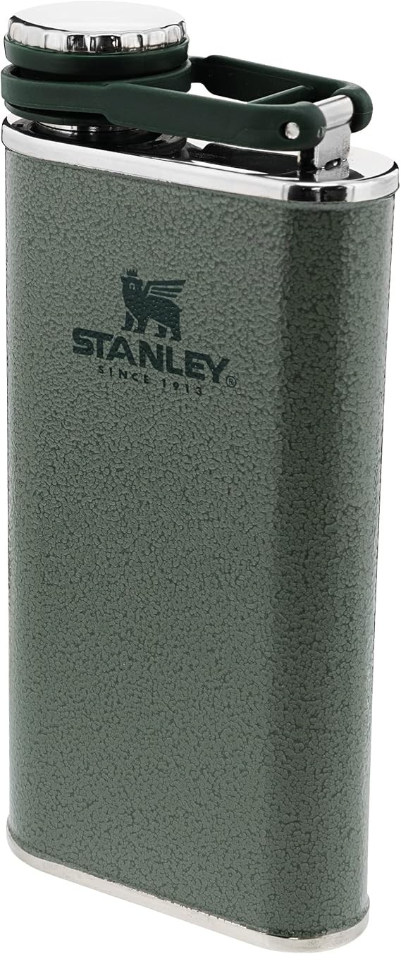 Stanley 1913 Classic Wide Mouth Hip Flask 0.23L, Hammertone Green