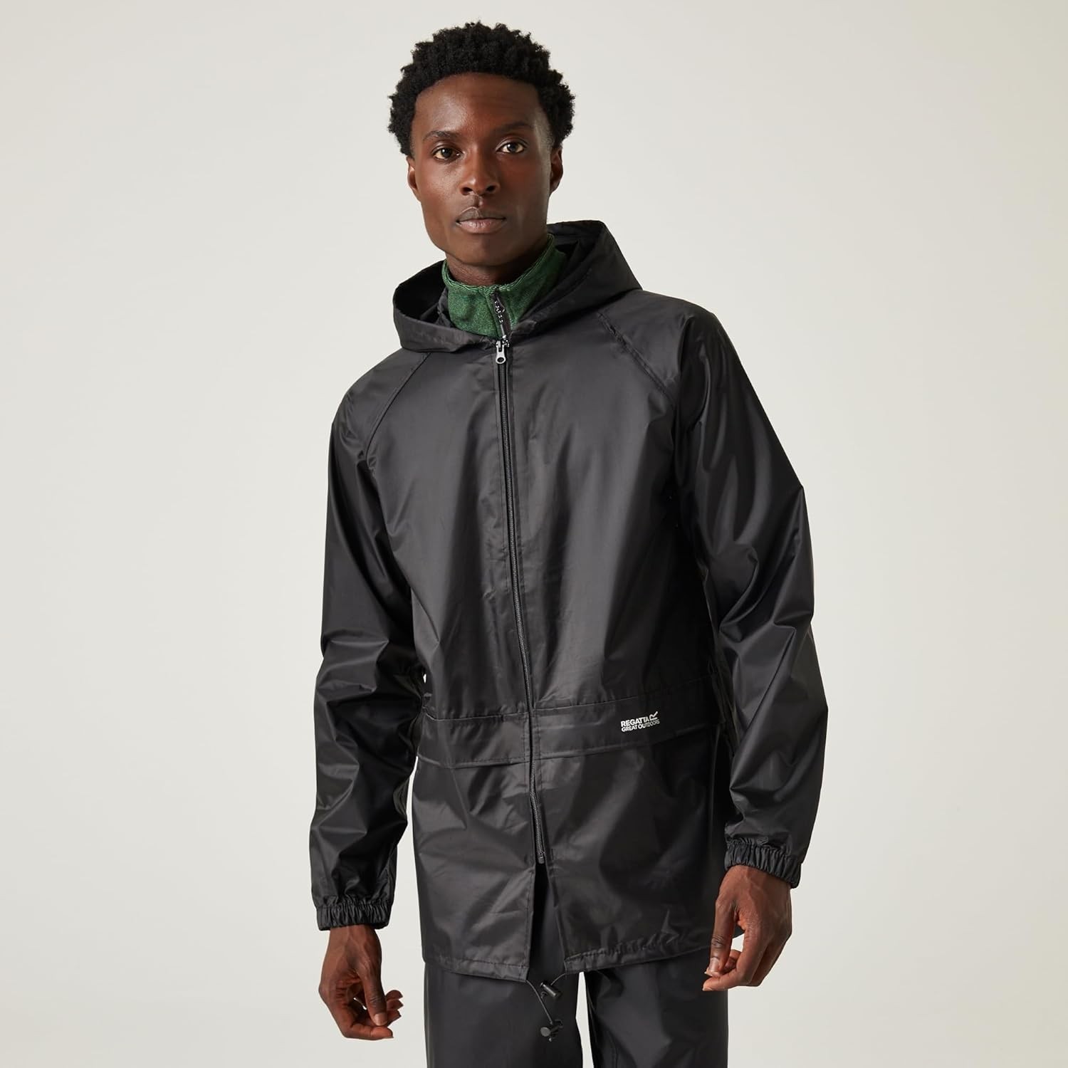 Regatta Mens Stormbreak Waterproof Jacket Unlined Hooded Rain Coat