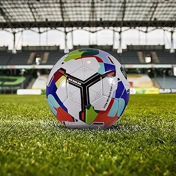 Hy-Pro Officially Licensed FIFA World Cup 2026 Size 5 Premium Football Ball, Multicoloured World Cup Football 2026 with Trophy Design, Outdoor Match & Training, Sigma