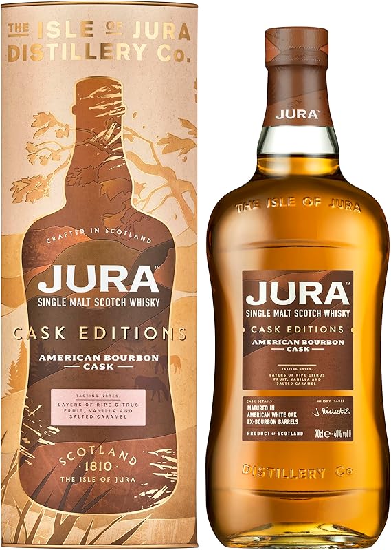 Jura Bourbon Cask Single Malt Scotch Whisky 70cl - with Prime