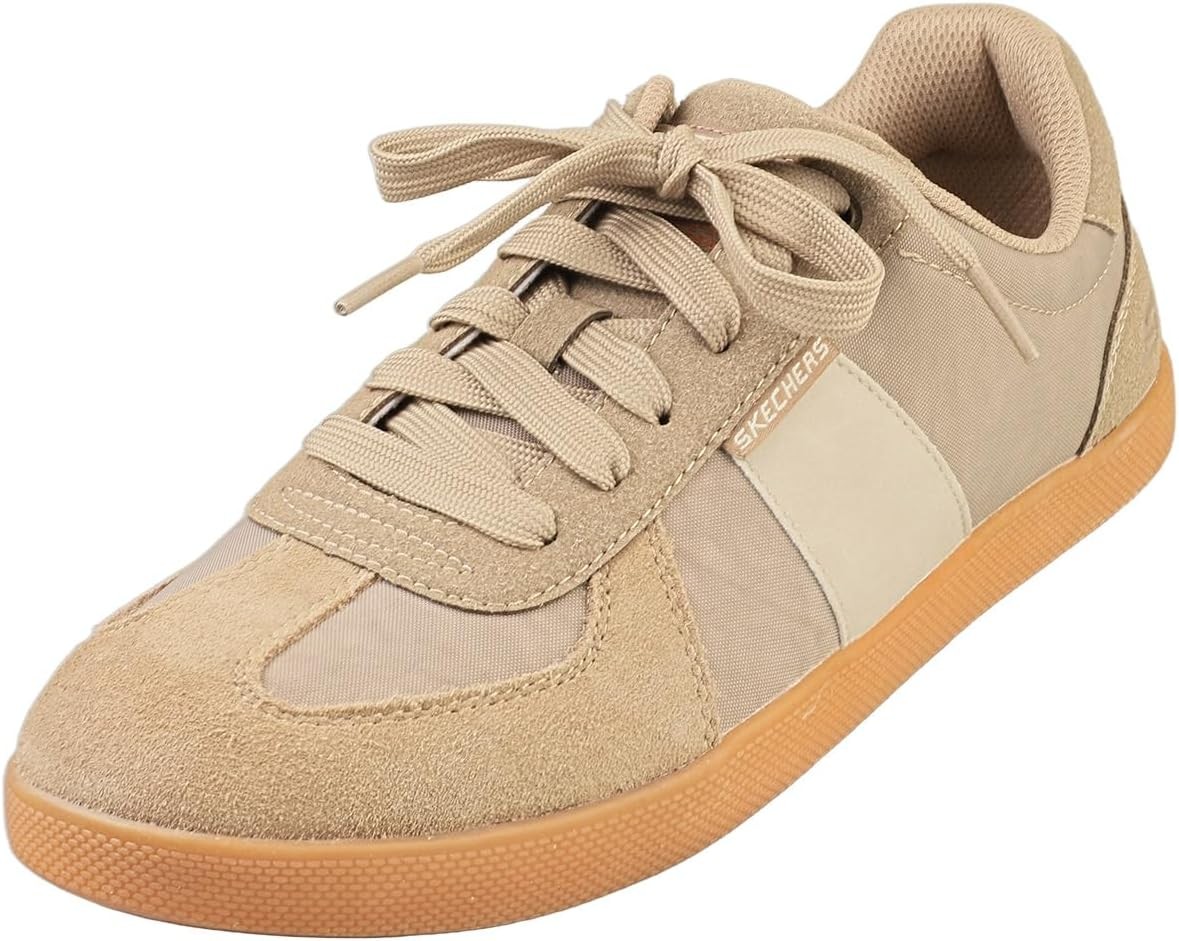 Skechers Men's Placer Camilo Sneaker, Taupe Nylon/Suede/Synthetic, 10.5 UK
