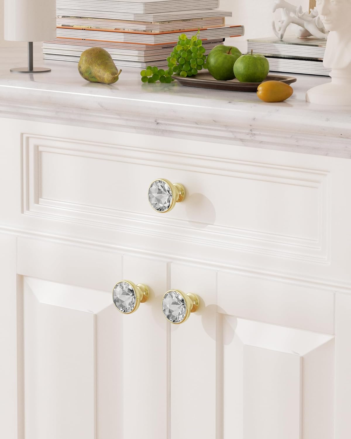 Elegant Crystal Drawer Knob | 10-Pack