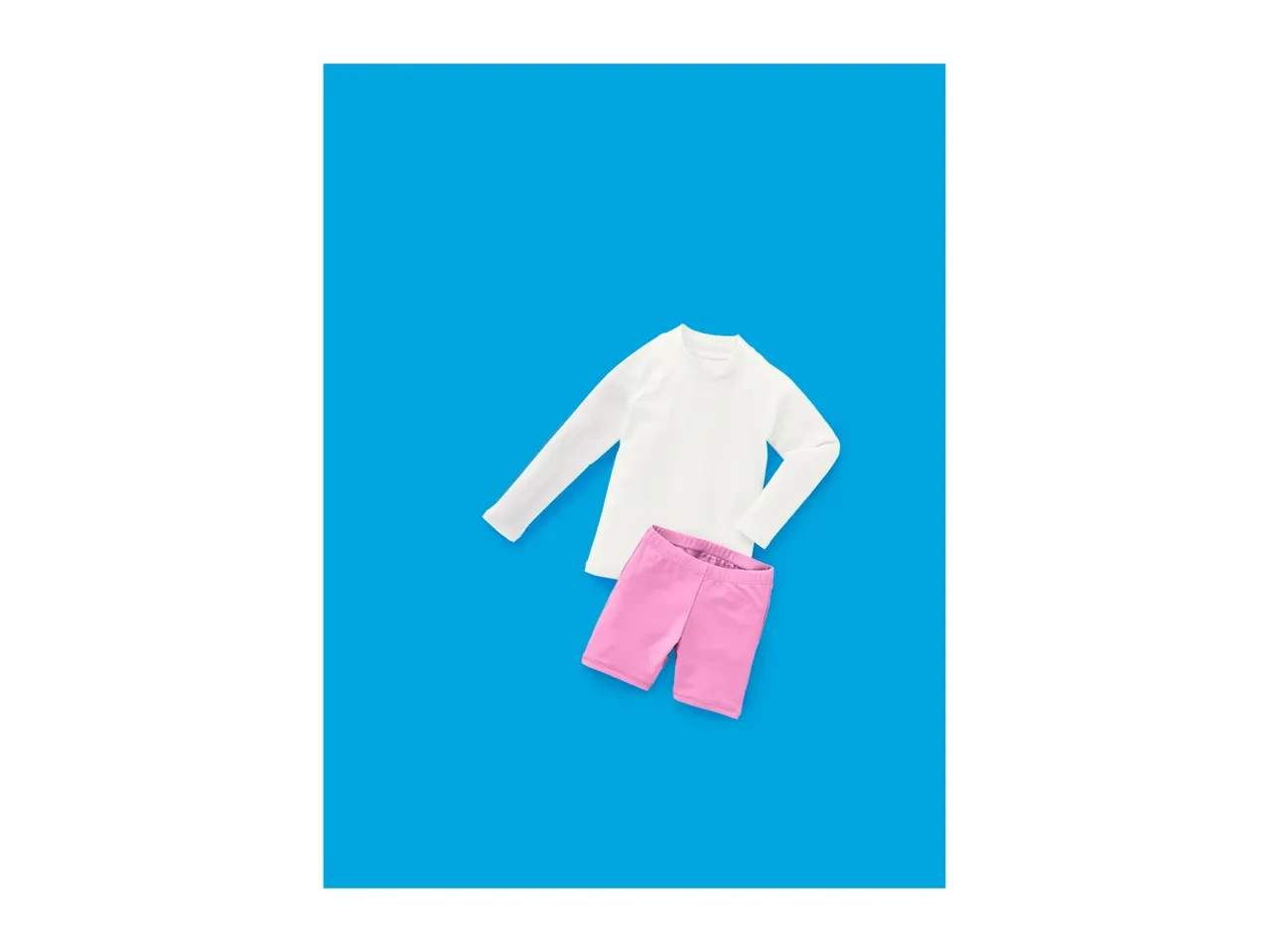 Lupilu White & Pink Younger Kids' UV Swim Set, 2 Pieces