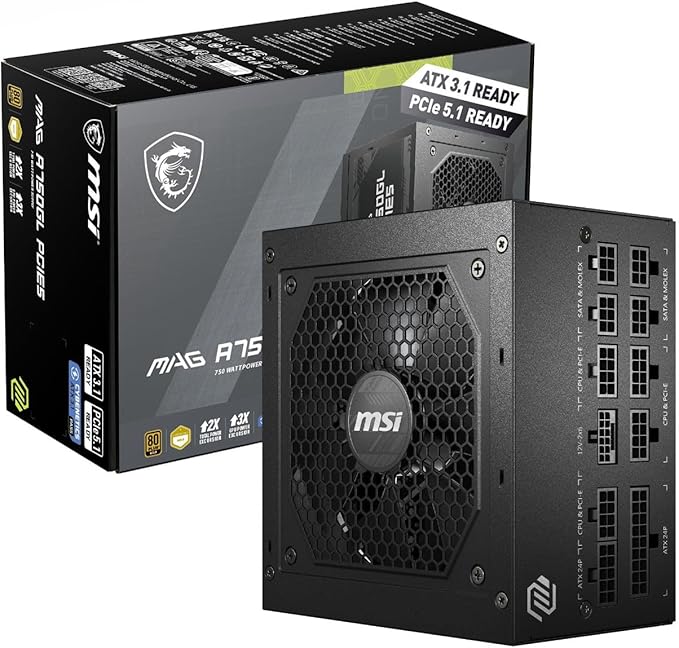 MSI MAG A750GL PCIE5 PSU - £74.99