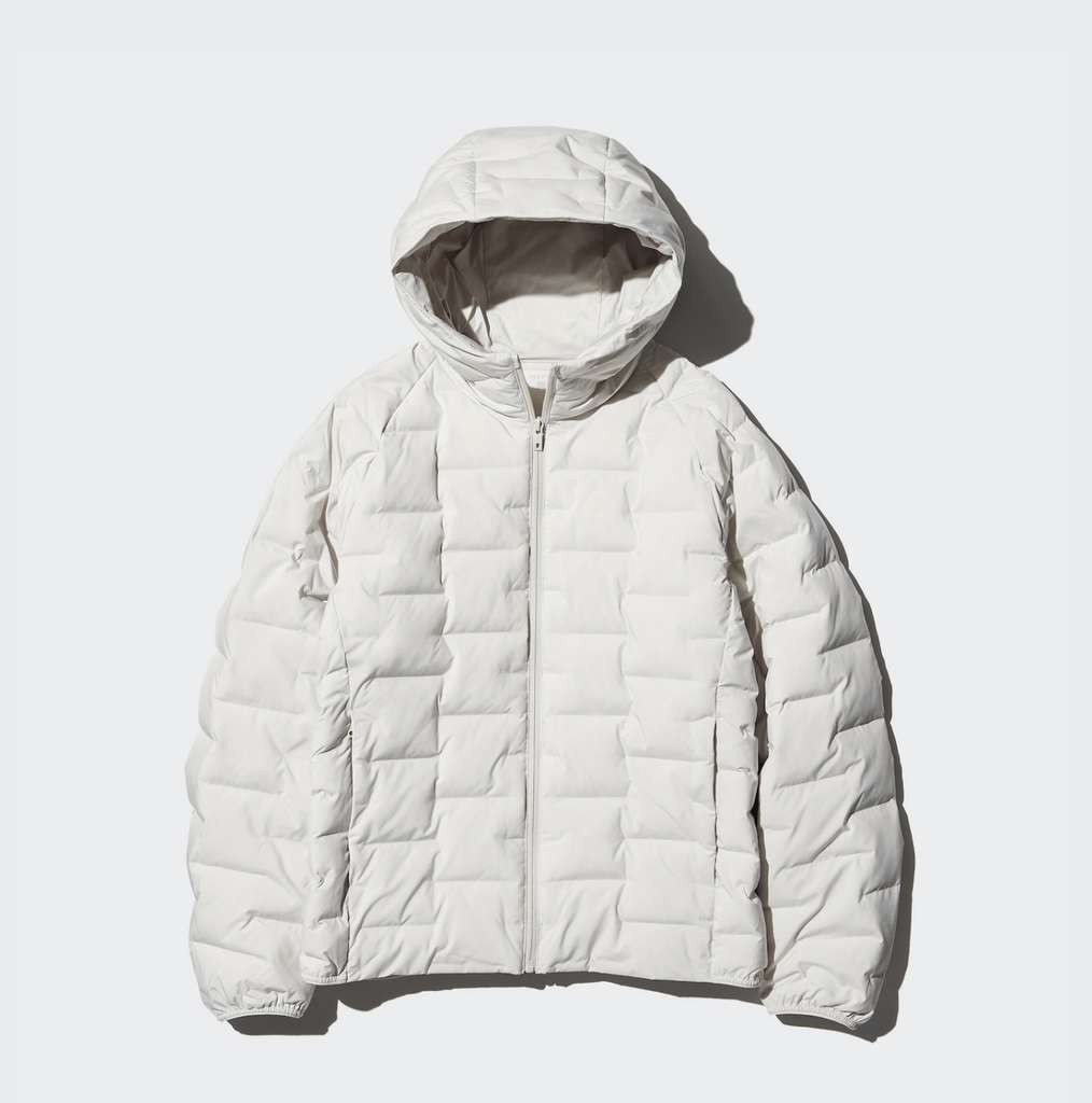 UNIQLO Men's PUFFERTECH Water-Repellant Parka, Off-White. Limited sizes, free click collect