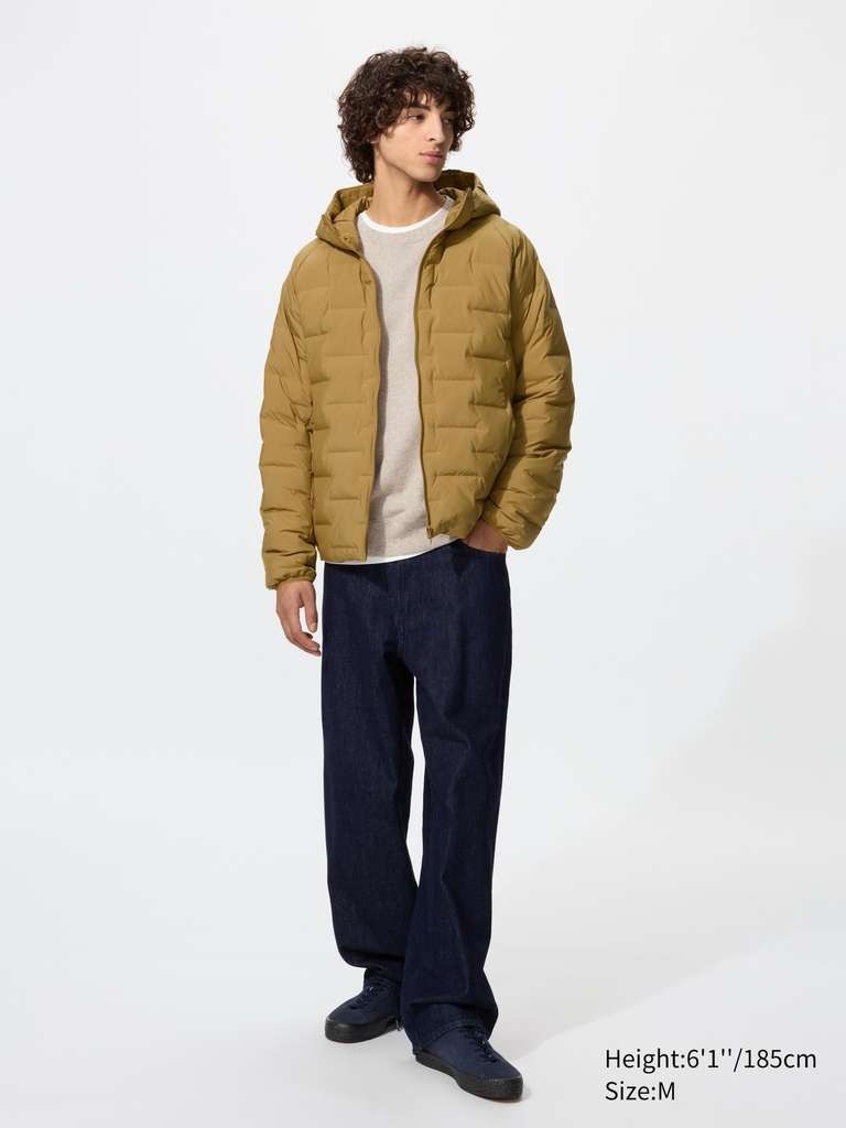 UNIQLO Men's PUFFERTECH Water-Repellant Parka, Off-White. Limited sizes, free click collect