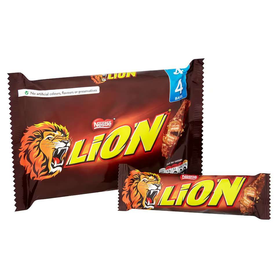 Lion Milk Chocolate Bar Multipack 42g 4 Pack (168g), Clubcard Price