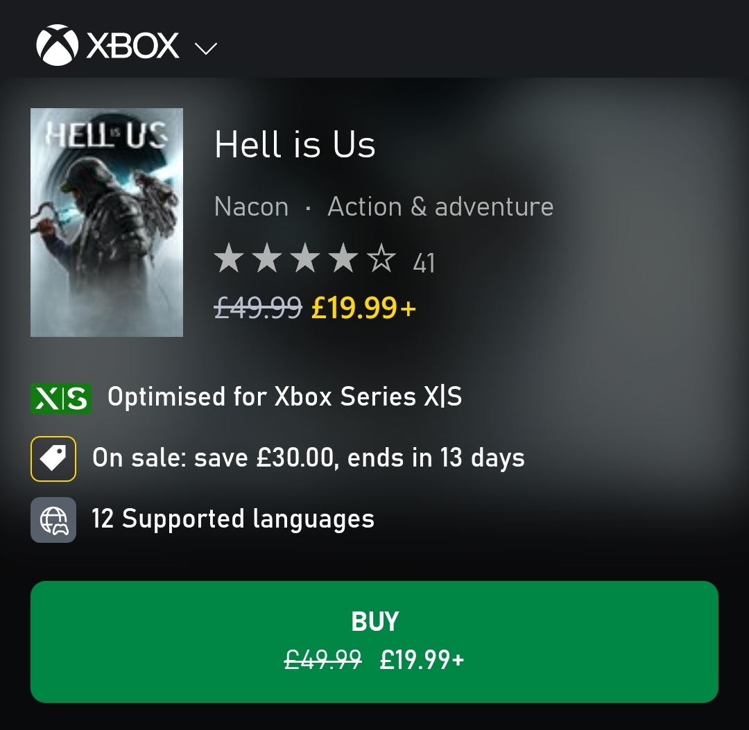 Hell is Us Xbox Digital Store