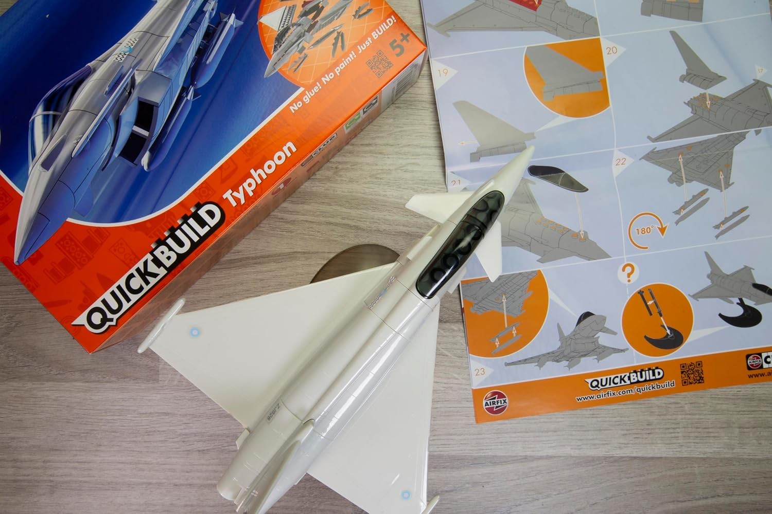 Airfix Quickbuild J6002 Eurofighter Typhoon Model Building Kit for Kids 6+