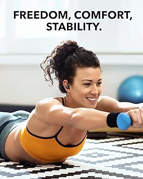 soundcore Sport X20 by Anker, True-Wireless Workout Earbuds, Rotatable and Extendable Ear Hooks, Noise Cancelling, Deep Bass, IP68 Waterproof, Sweatproof, Dustproof, 48H Play, Sport Earbuds for Gym