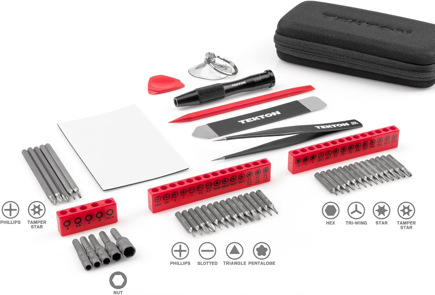 TEKTON 28301 Everybit Tech Rescue (TM) Kit for Electronics, Phones and Precision Devices, 45-Piece