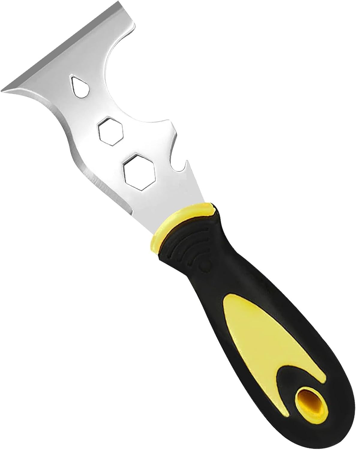 ASIRYVA 13-in-1 Stainless Steel Painters Tool, Multi Paint Stripper Tool, Paint Roller, Straight Scraper, Curved Scraper