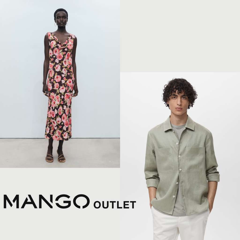Up to 70% off on Outlet items like bags, dresses, shoes, trousers, sandals